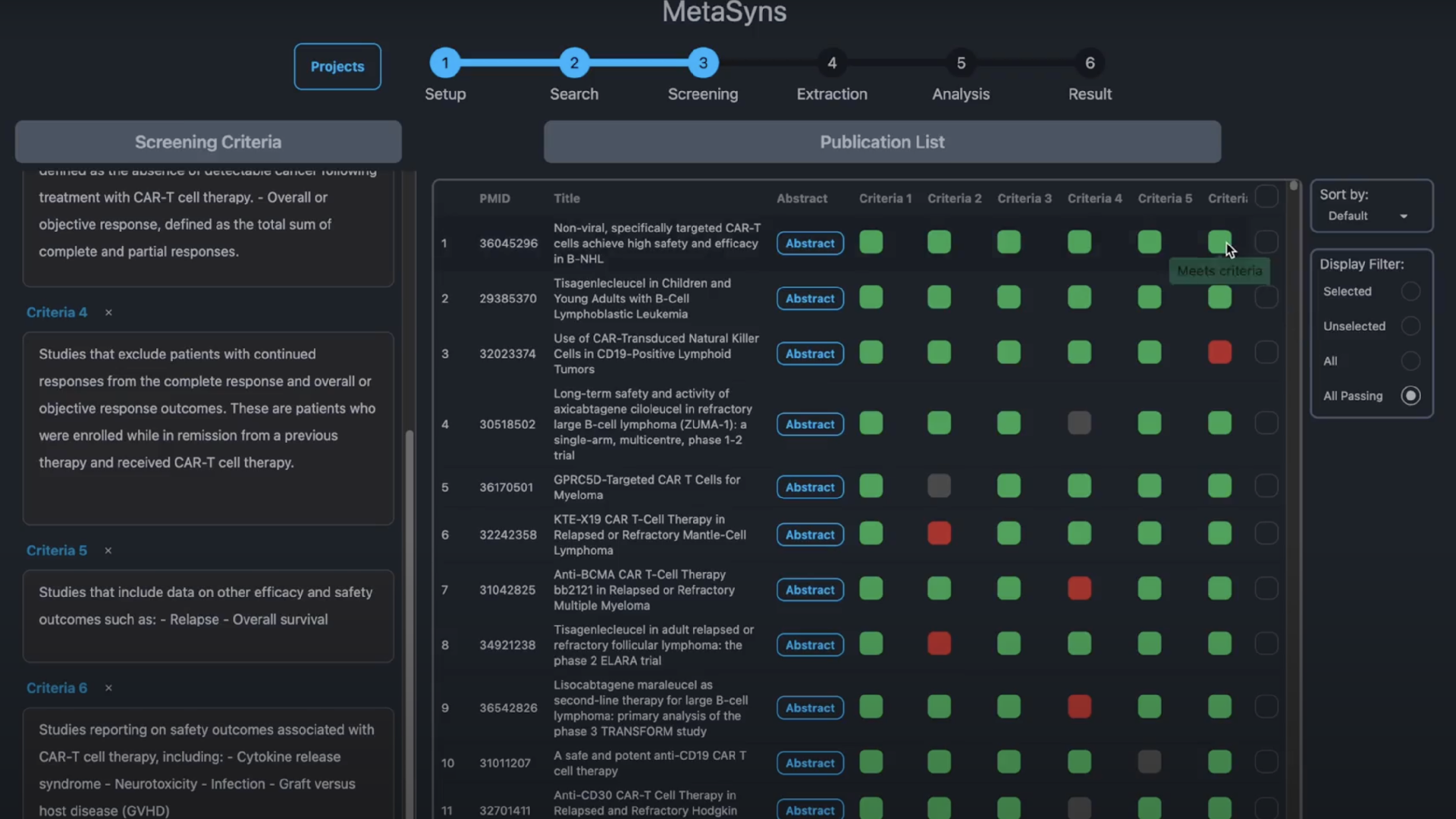 Literature Miner Interface