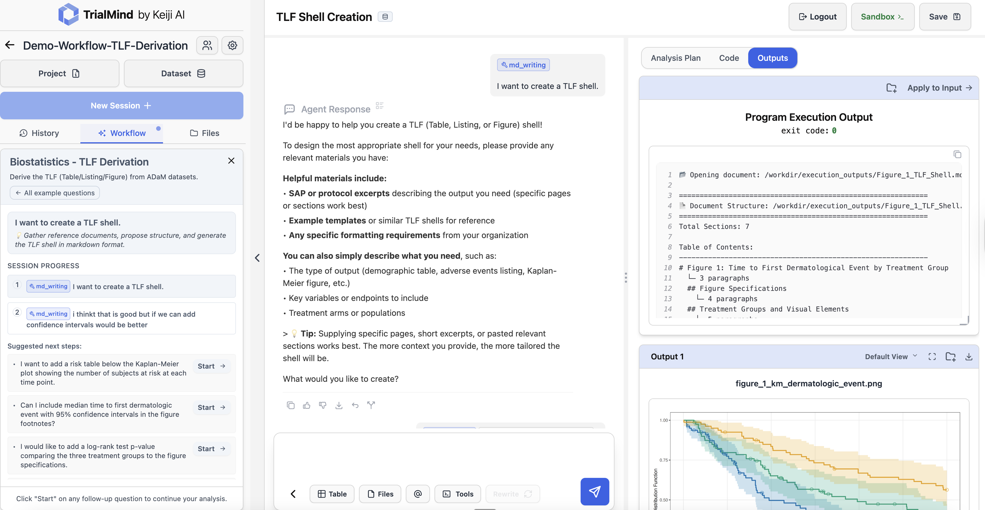 TLF Shell Creation Request