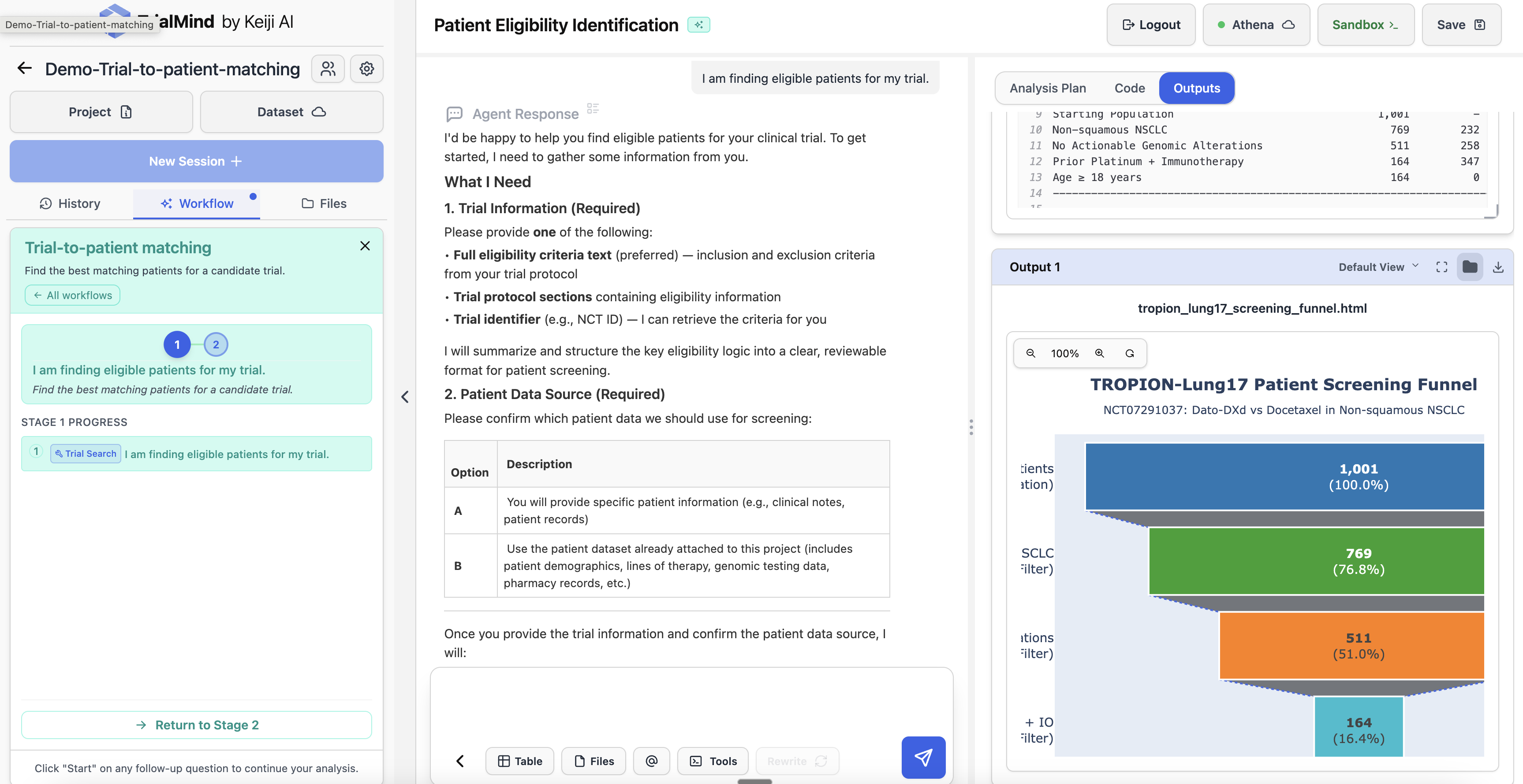Trial & Data Source Setup