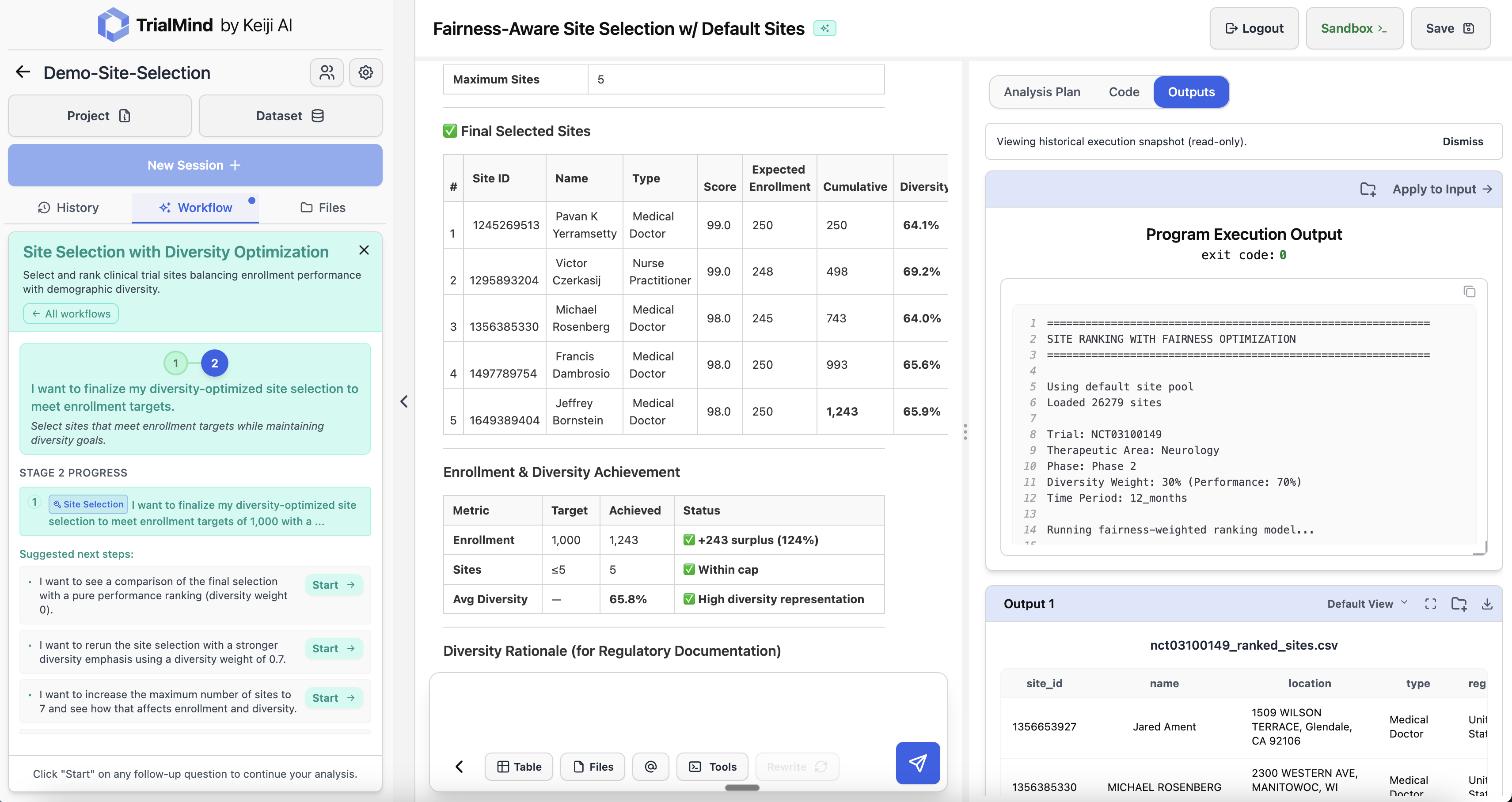 Enrollment & Diversity Achievement