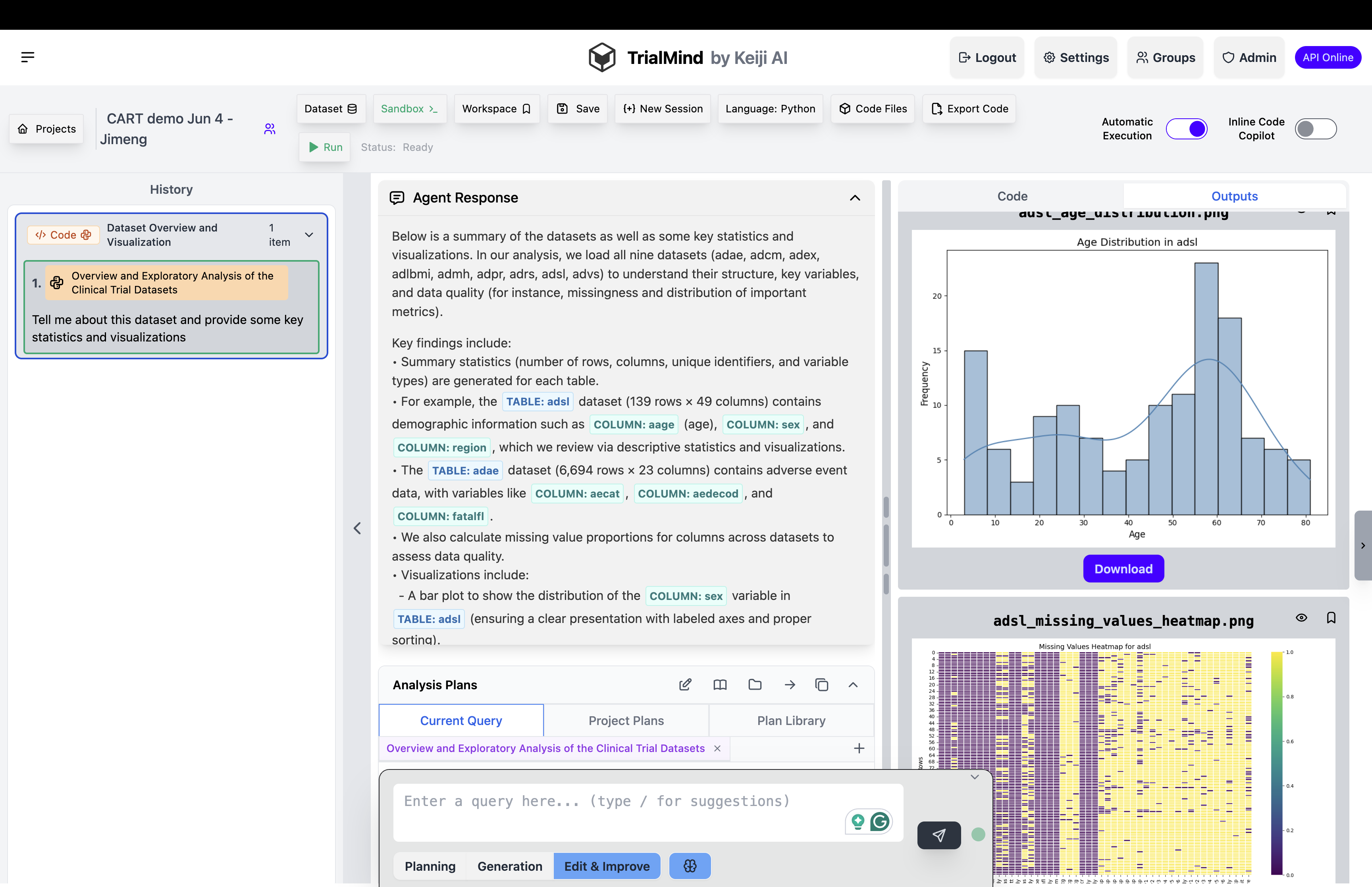 Data Science Assistant - Conducting exploratory data analysis